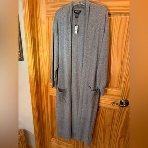 NWT, Express Heather Gray Cardigan

 size Large